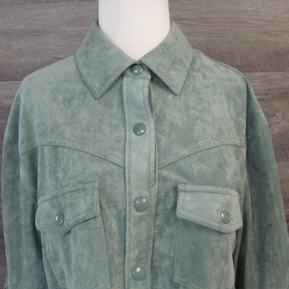 FREE PEOPLE BLANK NYC TWIST & SHOUT VEGAN  LEATHER JACKET NWT - Picture 3 of 16